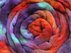 Acid-Dyed Wool Tops